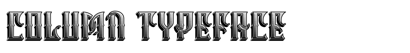 Column Typeface